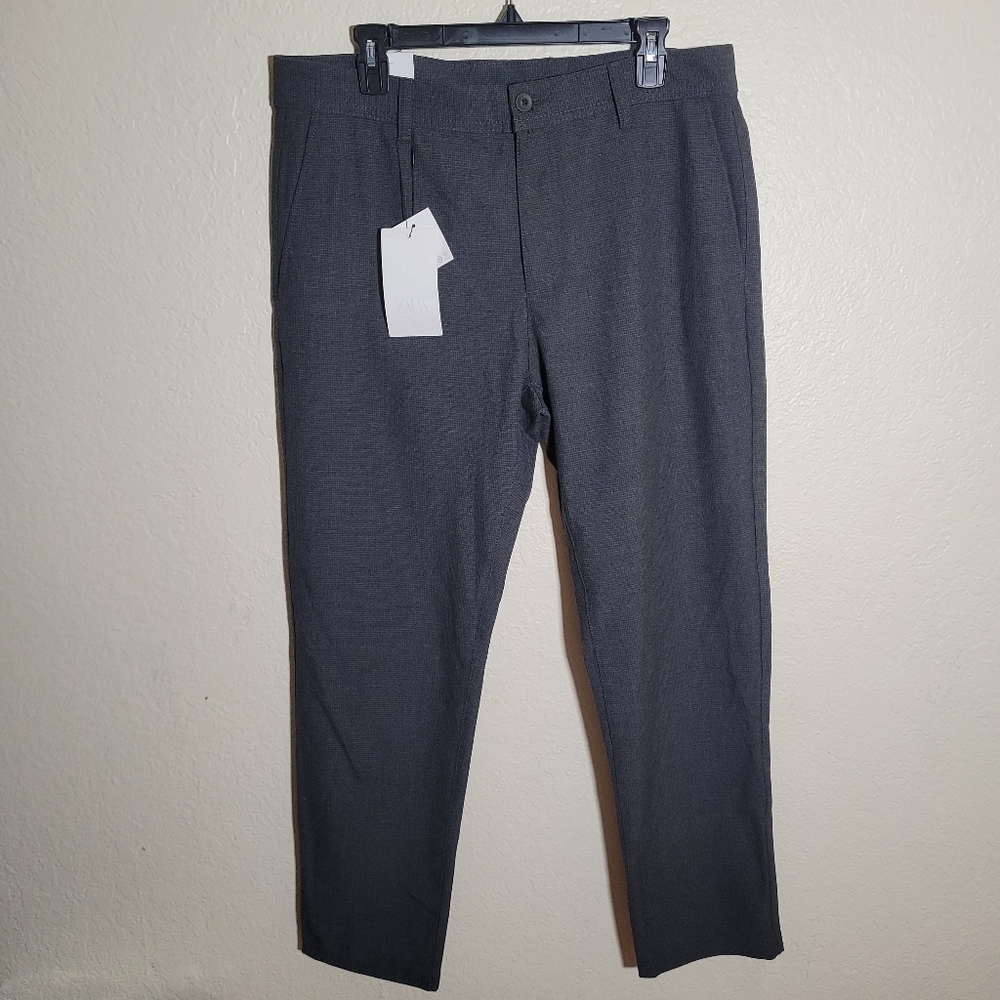Zara Men's Charcoal Gray Dress Pants